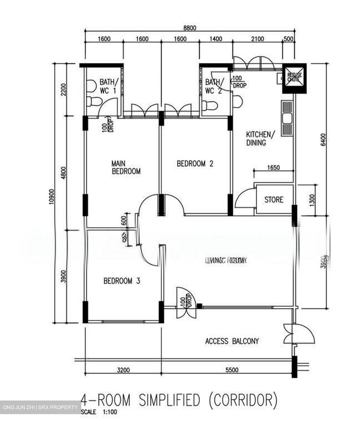 Blk 53 Teban Gardens Road (Jurong East), HDB 4 Rooms #600312001